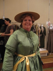 Val and her new Bloomer costume