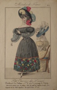 Late 1820s Modes de Paris plate