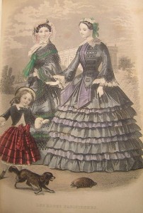 1855 Peterson's Purple Ruffle Skirt