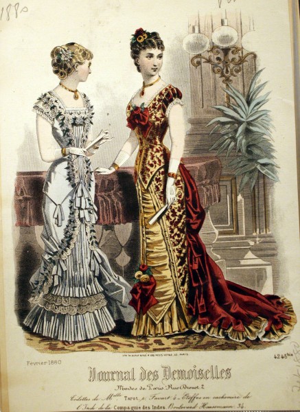 1880 February Evening Gowns