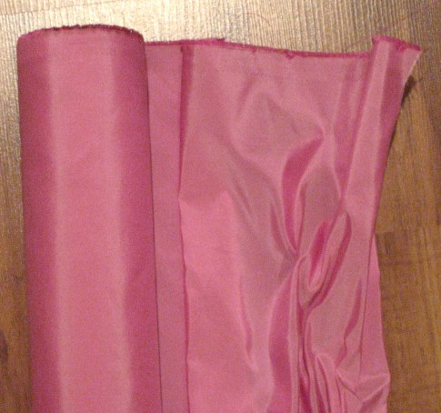 Bright pink silk taffeta